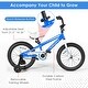 preview thumbnail 5 of 18, Babyjoy 16'' Kids Bike Bicycle w/ Training Wheels for 5-8 Years Old - See details