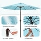 preview thumbnail 54 of 76, 9-ft Patio Market Umbrella with Tilting Pole, Waterproof & Breathable Canopy