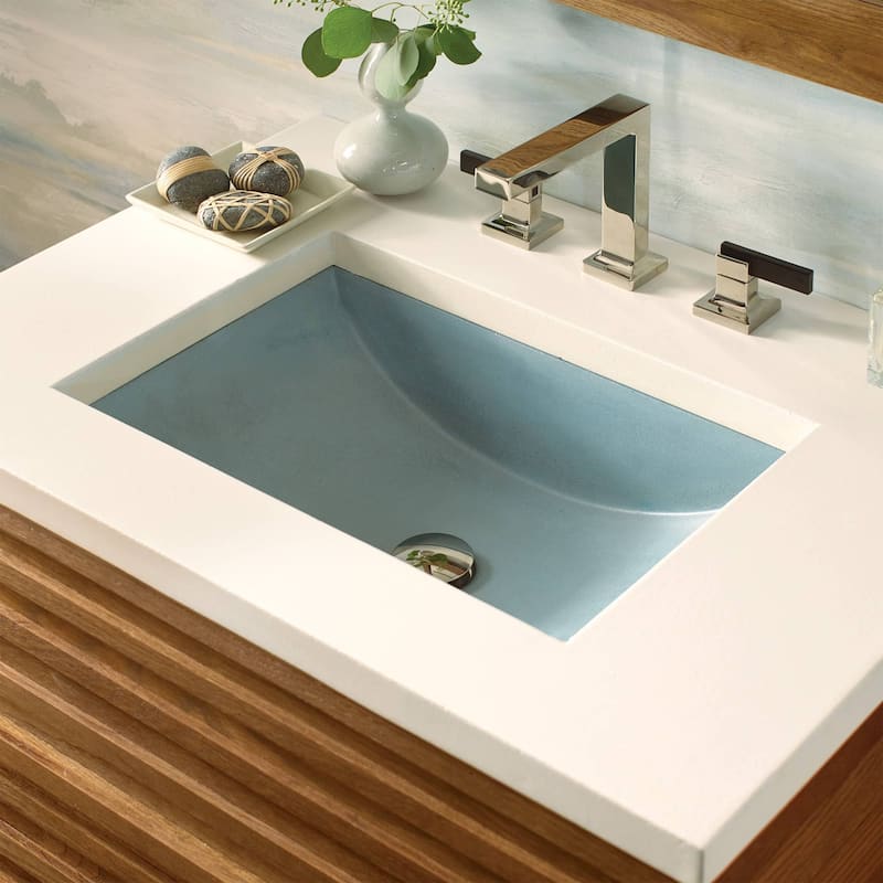 Cabrillo 21-inch NativeStone Undermount Bathroom Sink - 20.75" x 14.75" x 5"