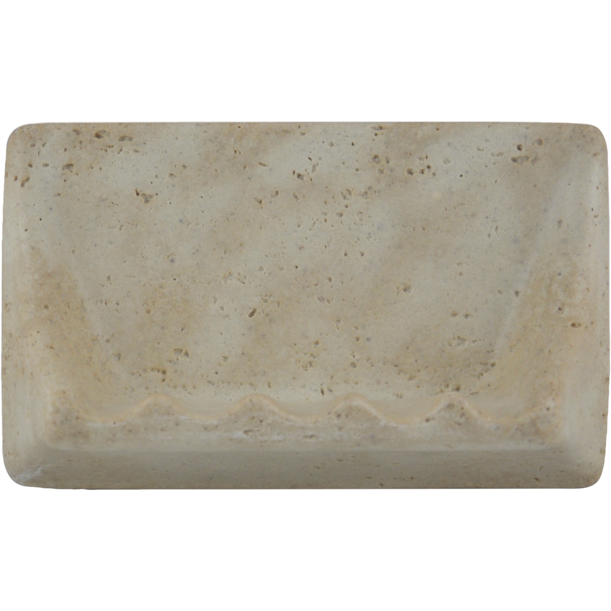 Squarefeet Depot Premium Quality Classic Light Travertine Resin Soap Dish Holder