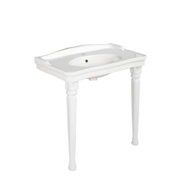 WS Bath Collections Antique AN 080.03+270 Antique 31-1/2" Rectangular - Glossy White