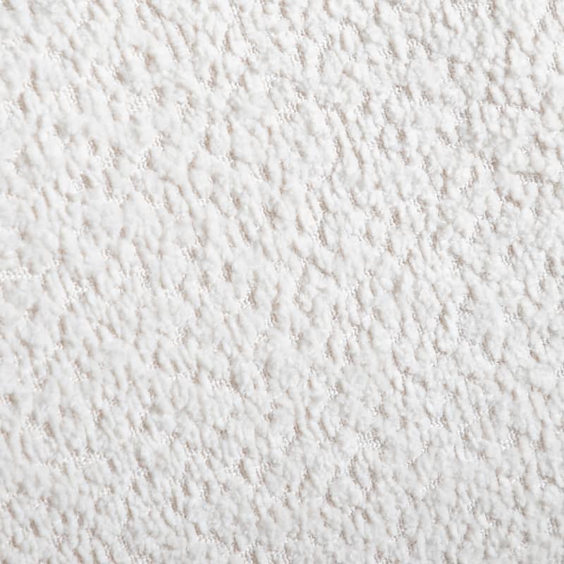 Furniture of America Beau Midcentury 2-Piece Boucle Platform Bed and Nightstand Set