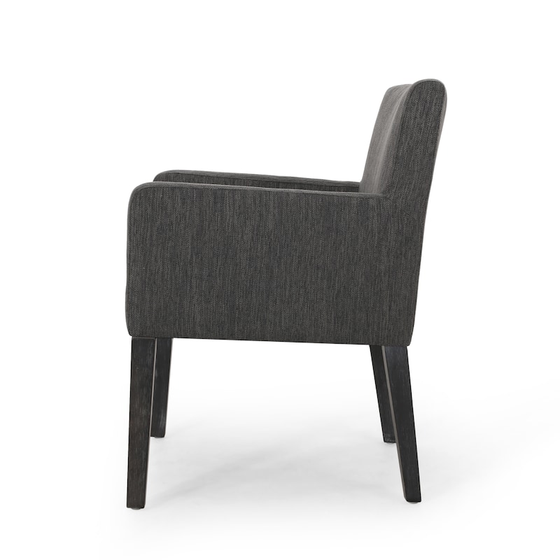 Charcoal Modern 25.5" Upholstered Arm Chair with Generously Cushioned Seat for Living Room