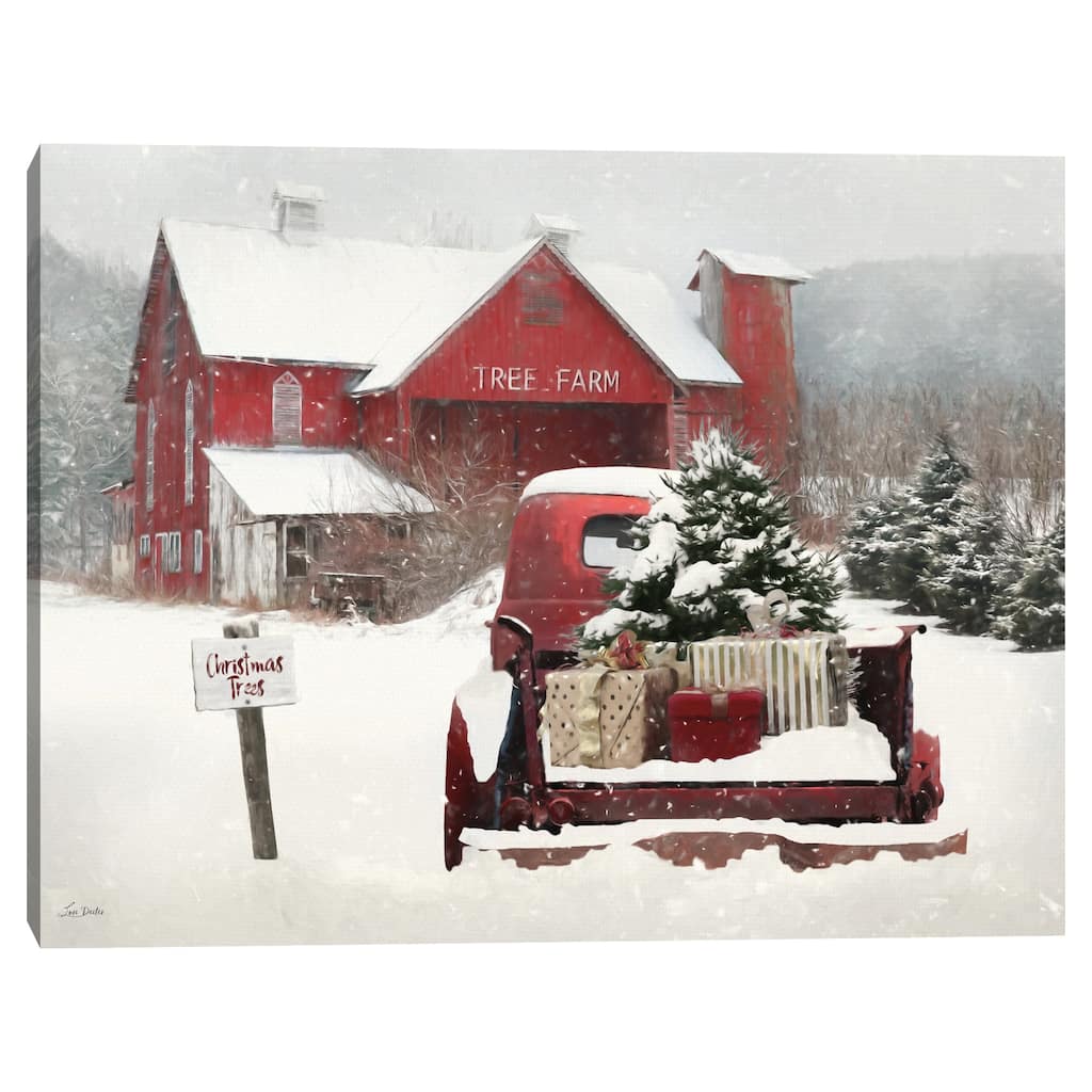 Tree Farm Christmas by Lori Deiter Canvas Art Print