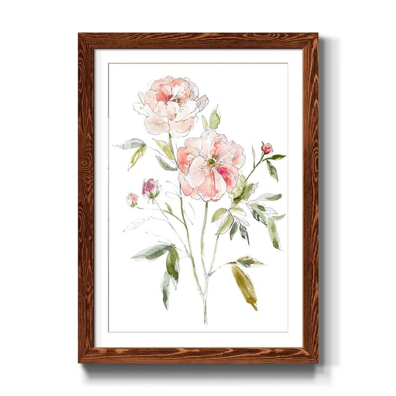 Sketchbook Cottage Rose I-Premium Framed Print - Ready to Hang