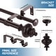 preview thumbnail 7 of 28, Modern Round Urn Adjustable Drapery Double Curtain Rod