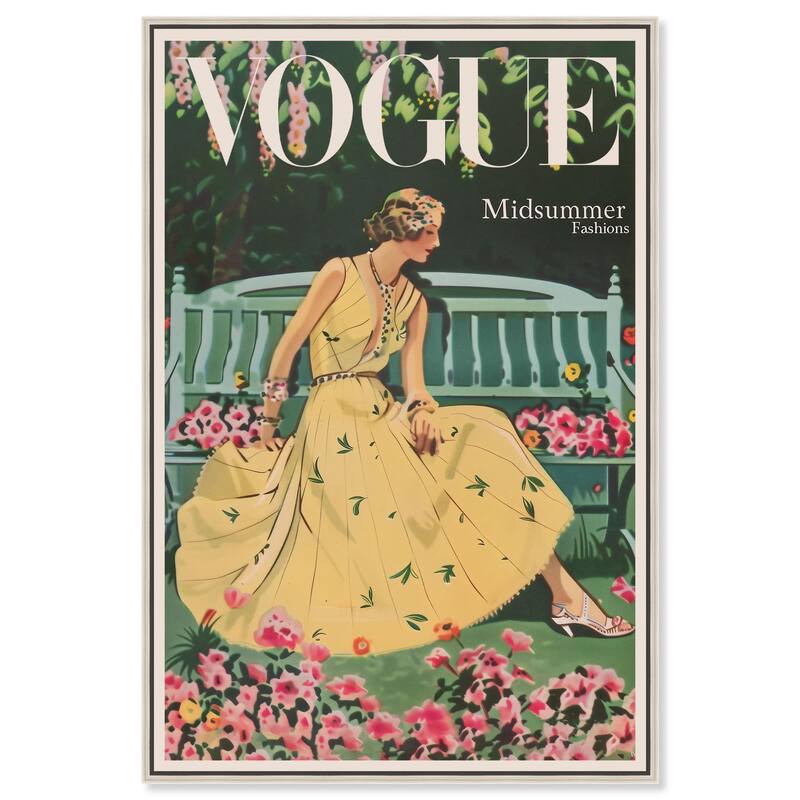 Midsummer Fashion Cover Canvas by Art Remedy - Silver - 16" x 24"