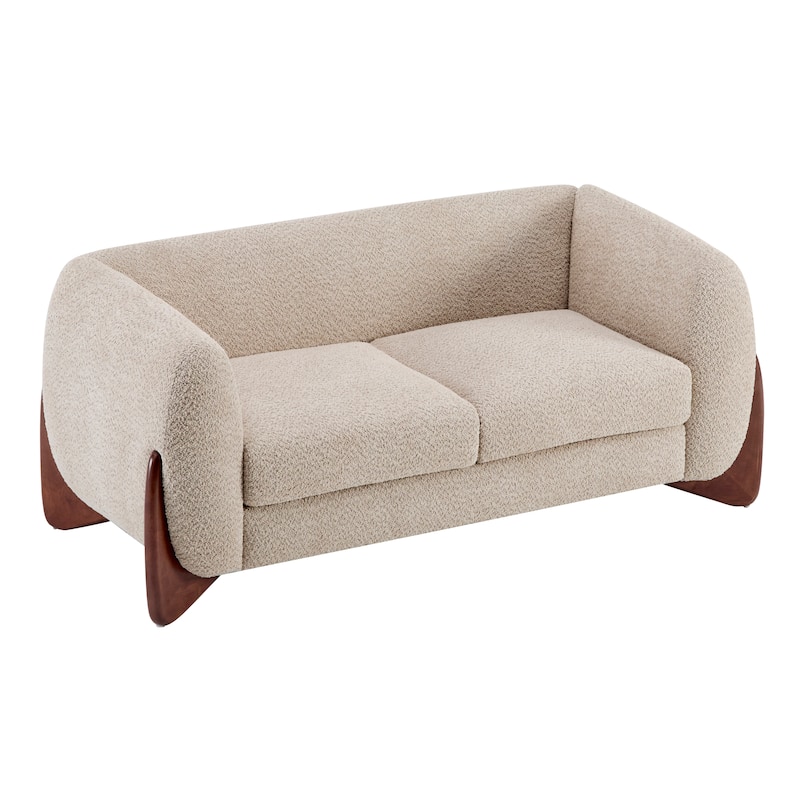 Arion Upholstered Boucle 2-Piece Living Room Sofa Set by Christopher Knight Home