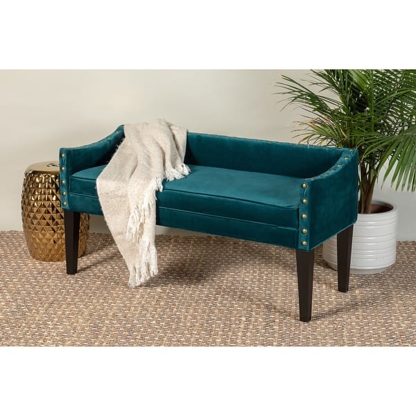slide 1 of 26, Whitney Long Upholstered Nailhead Trim Bench