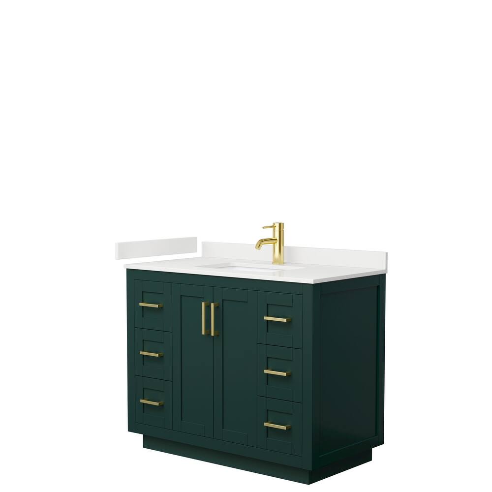 Miranda 42-inch Single Vanity, Quartz Top