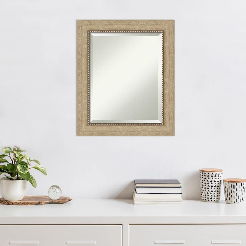 Beveled Wall Mirror - Astor Black Frame