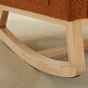 preview thumbnail 7 of 75, Upholstered Rocking Chair Nursery Chair with High Back and Side Pocket