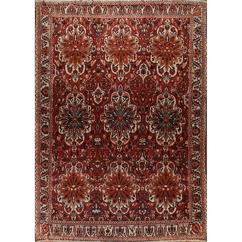 Vegetable Dye Traditional Bakhtiari Persian Wool Area Rug Hand-knotted - 10'6" x 12'5"