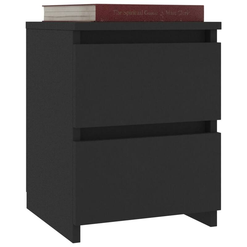 vidaXL Bedside Cabinet Engineered wood 11.8x11.8x15.7 in