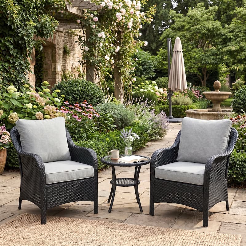 Aoodor Outdoor Seat/Back Cushion Set of 2