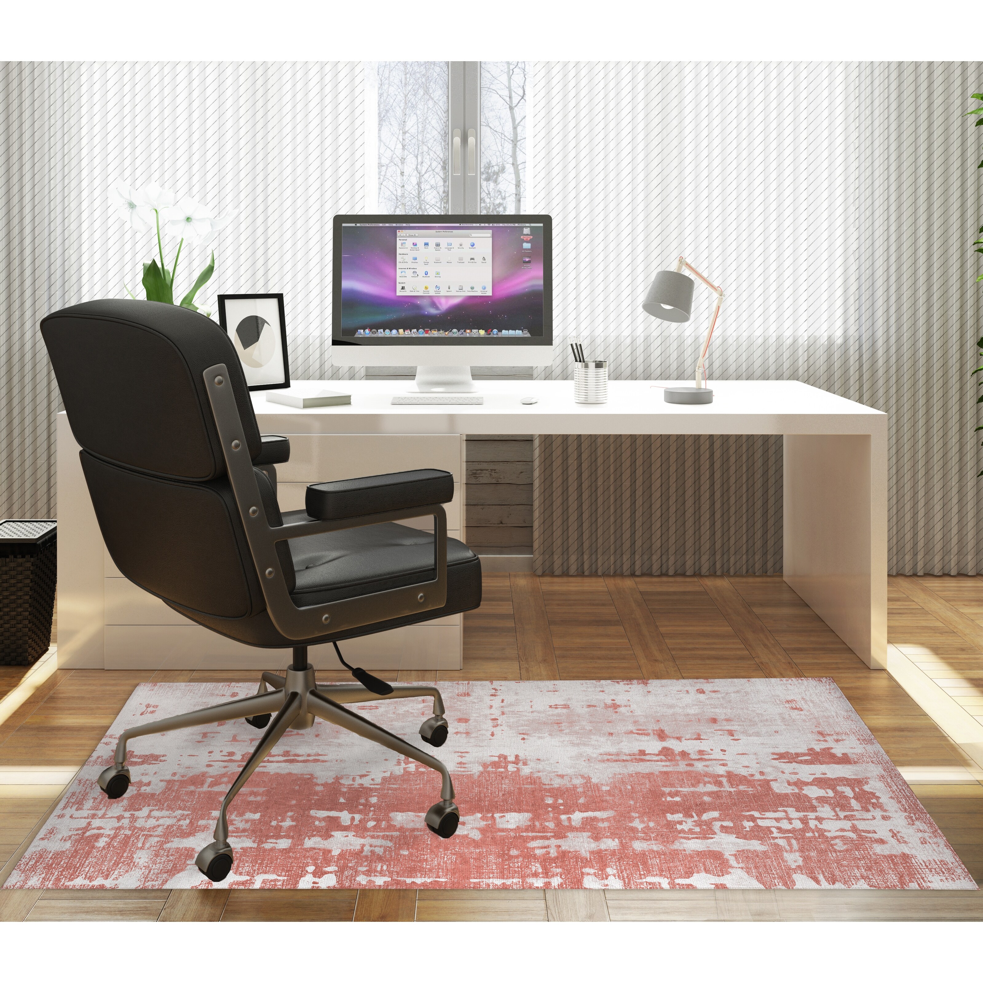 Shop Chokey Blush Office Mat By Terri Ellis Overstock 31819032