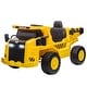 preview thumbnail 2 of 7, Qaba Caterpillar Licensed 12V Electric Ride on Excavator w/ Remote, Yellow