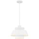 preview thumbnail 1 of 7, Lumi 1-Light Matte White Pendant