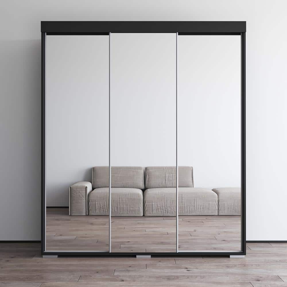 Strick & Bolton Suger 3-door Mirrored Armoire