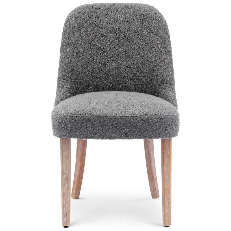 Farmhouse Water and Stain Resistant Boucle Upholstered Side Chair (Set of 6)