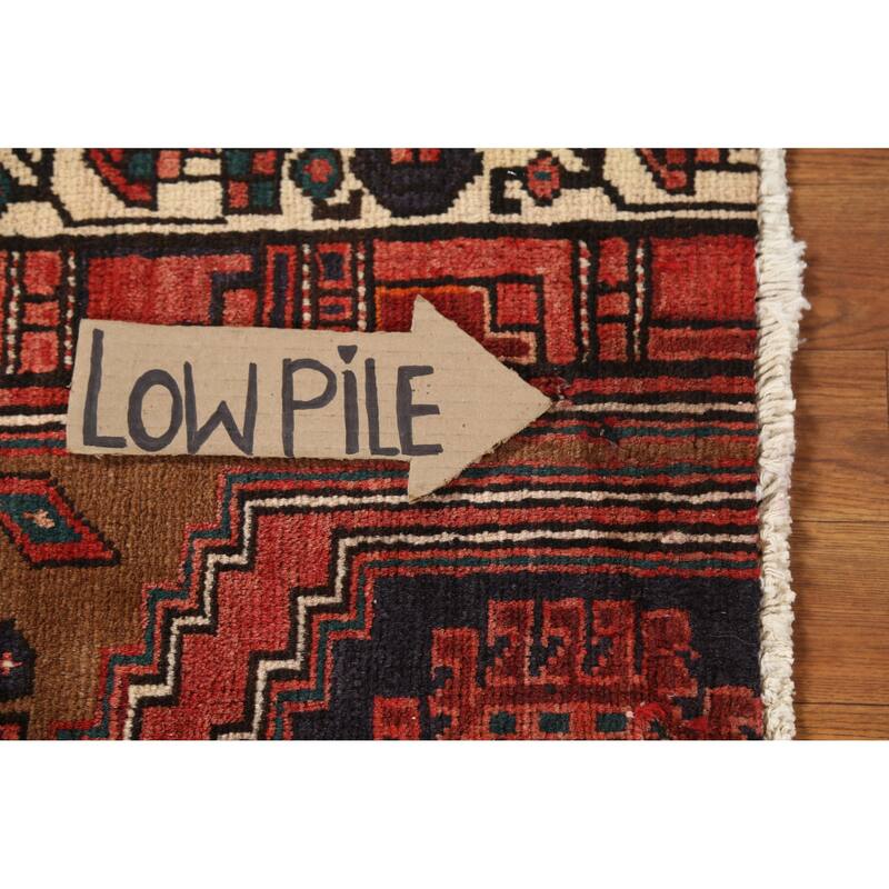 Hand Knotted Oriental 100% Wool Carpet Traditional Geometric Brown Ardebil Area Rug - 6' 9'' X 3' 9''