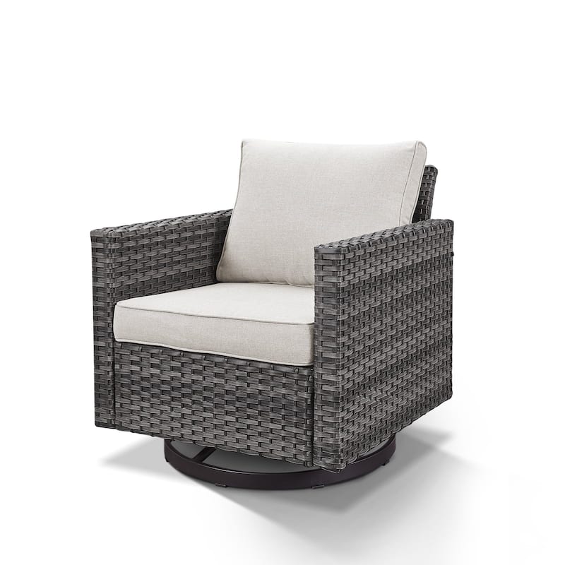 Outdoor Swivel Glider Chairs with Soft Cushion