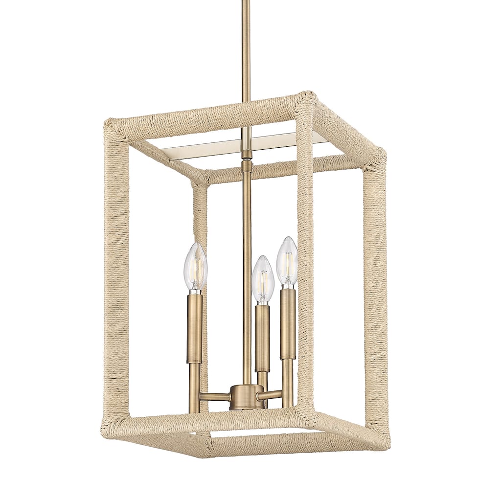 Wry Lighting Kimber 3-light Pendant in Modern Brass