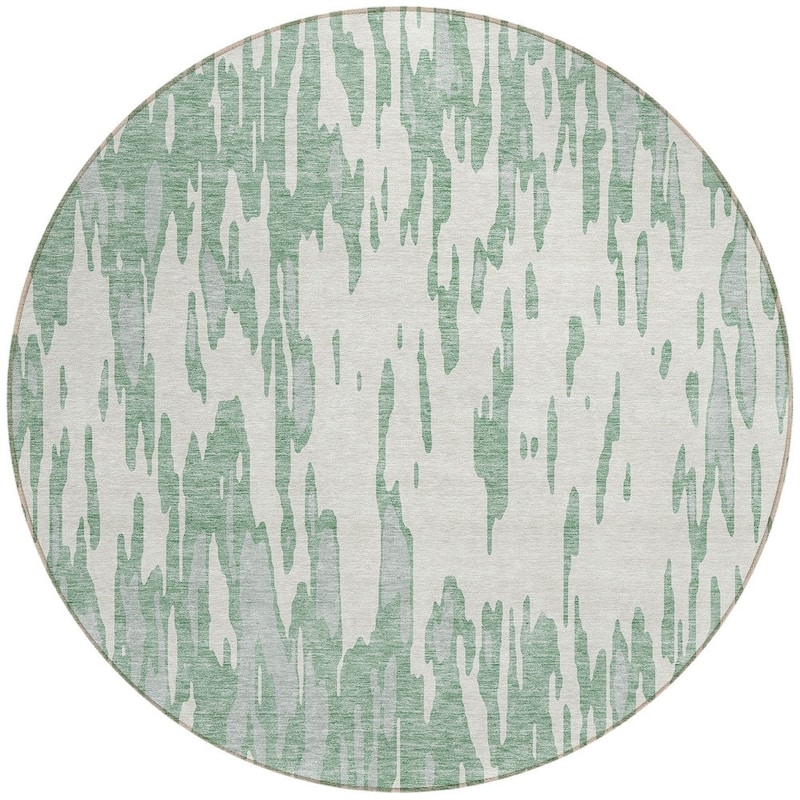 HomeRoots Abstract Transitional Rectangle Outdoor Rug