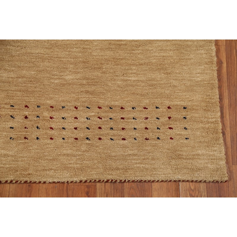 Little Animals Design Gabbeh Area Rug Hand-Knotted Wool Carpet - 4'9"x 6'5"