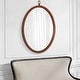 preview thumbnail 1 of 46, KOSSMAI Oval Decorative PU Covered MDF Frame Wall Mirrors