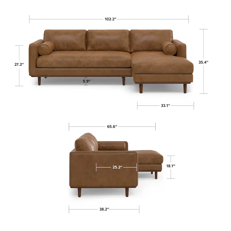 WYNDENHALL Brixley Mid-Century102 inch Wide Sofa