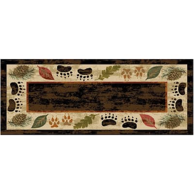 Cozy Cabin Timber Ridge Nylon Washable Accent Rug - 20"x44"