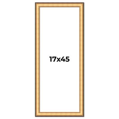 17x45 Frame Gold Plein Aire Solid Wood Picture Frame Width 2 Inches |