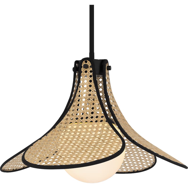 Delilah 1-Light Matte Black Pendant Light