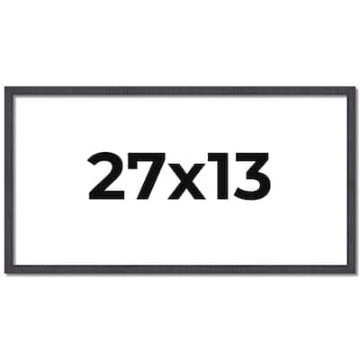 27x13 Frame Brown Solid Wood Picture Frame - Complete Modern Photo