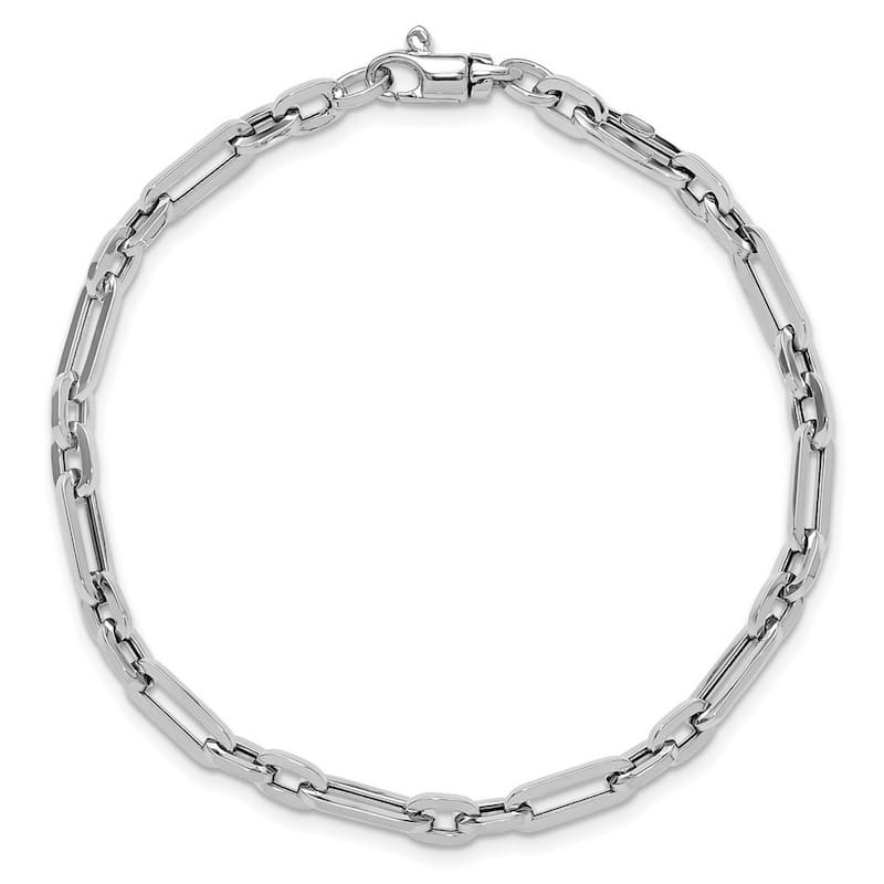 Curata 14k Yellow or White Gold Gold 7.5" 5mm Polished Oval Links Bracelet