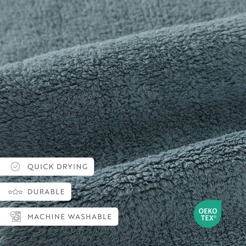 Becky Cameron 100% Cotton Reversible Solid Bath Mat