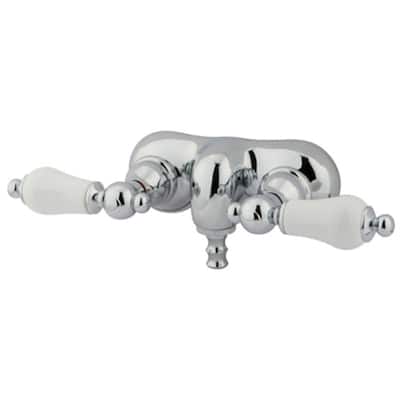 Kingston Brass Vintage Wall Mounted Clawfoot Tub Filler with Porcelain