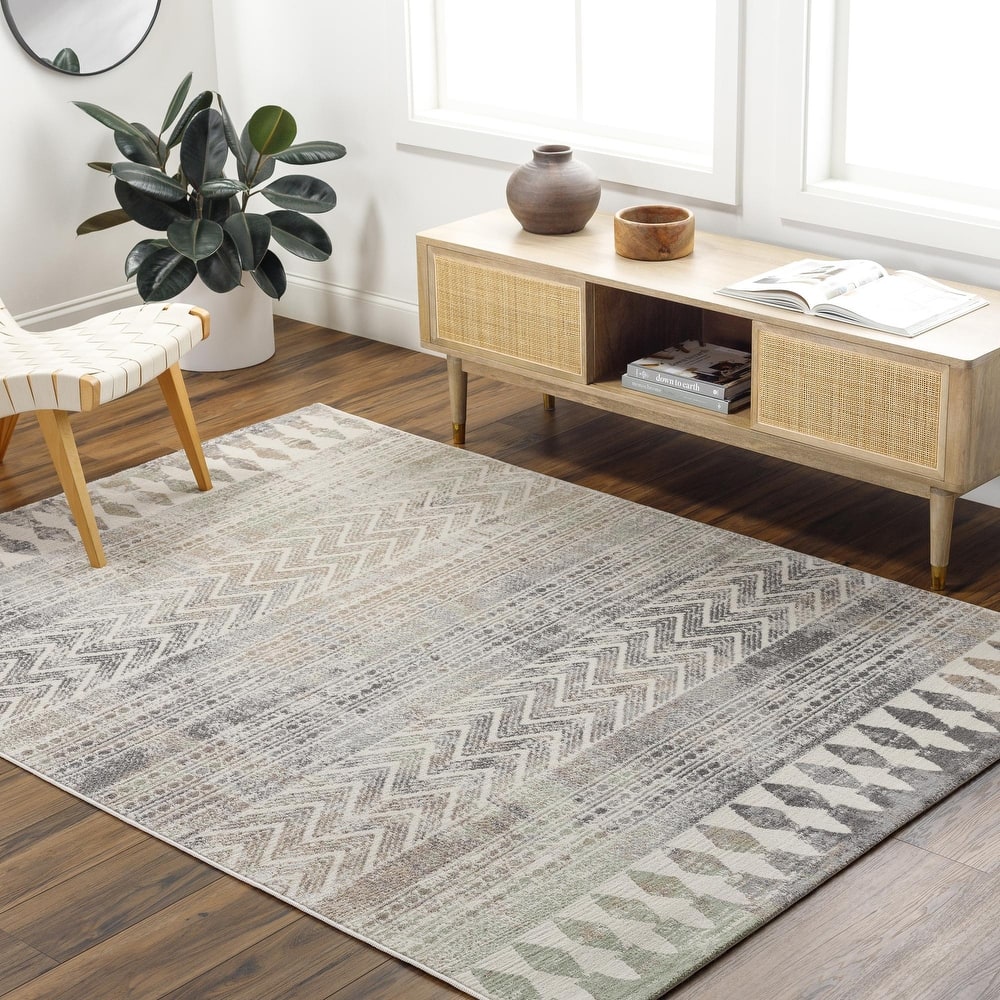 Livabliss Galio Global Chevron Area Rug