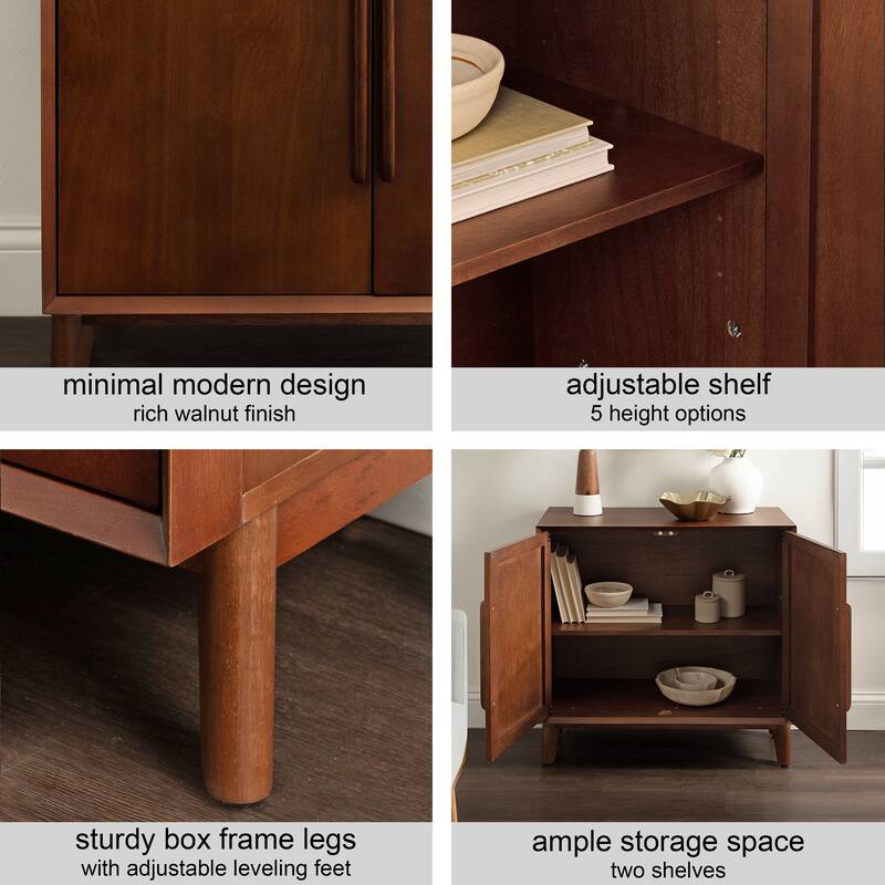 Kate and Laurel McCutcheon Floor Media Cabinet