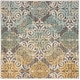 preview thumbnail 24 of 39, SAFAVIEH Evoke Aurora Vintage Boho Medallion Rug 5'3" Square - Grey/Ivory - Square
