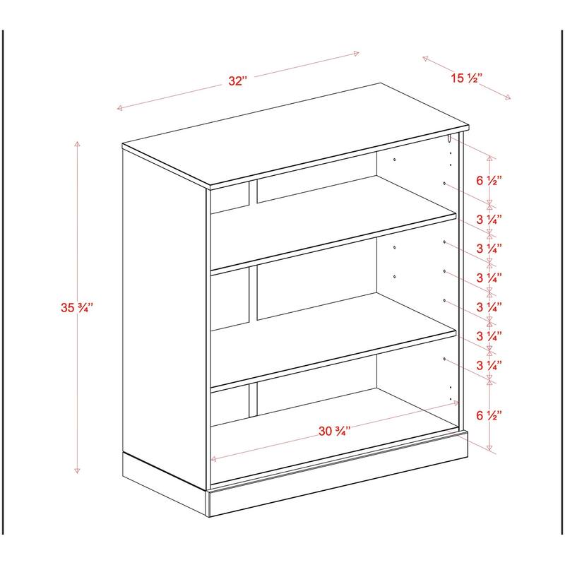 Palace Imports 100% Solid Wood 32" Bathroom Cabinet with Adjustable Shelves