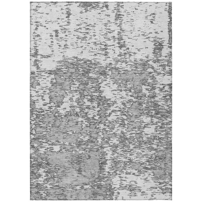 HomeRoots Abstract Transitional Rectangle Outdoor Rug
