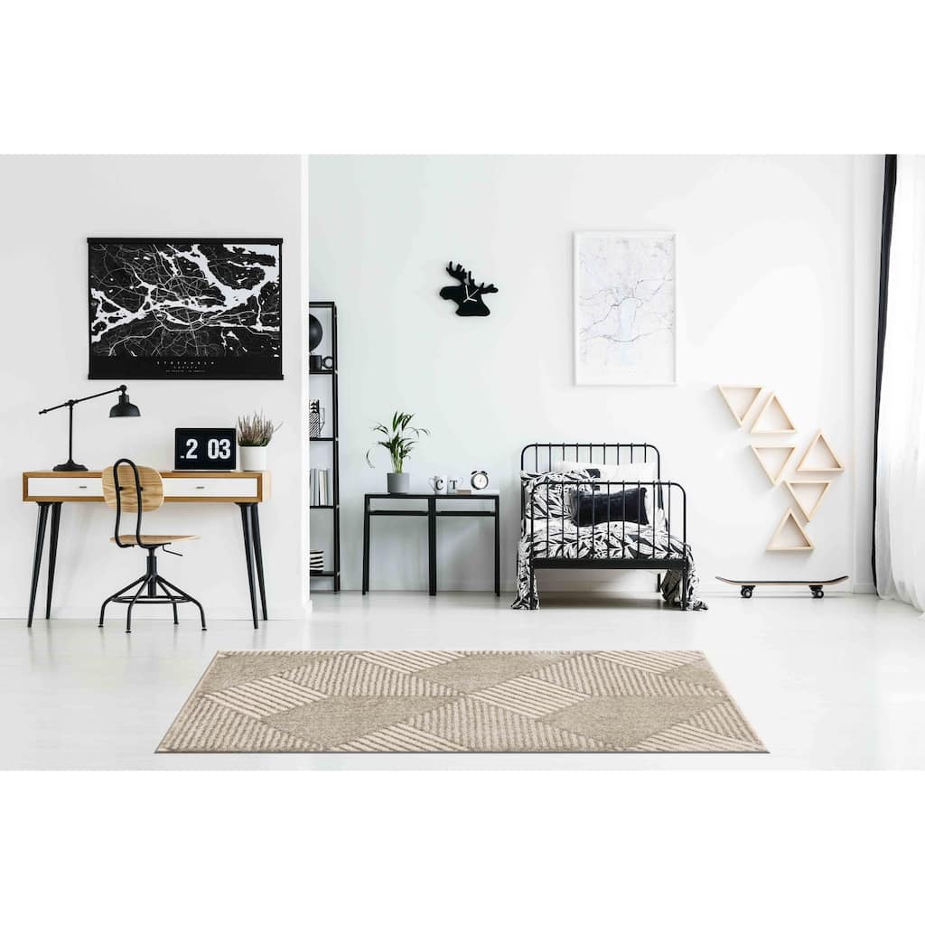 Lefkada Collection Modern Geometric Area Rug