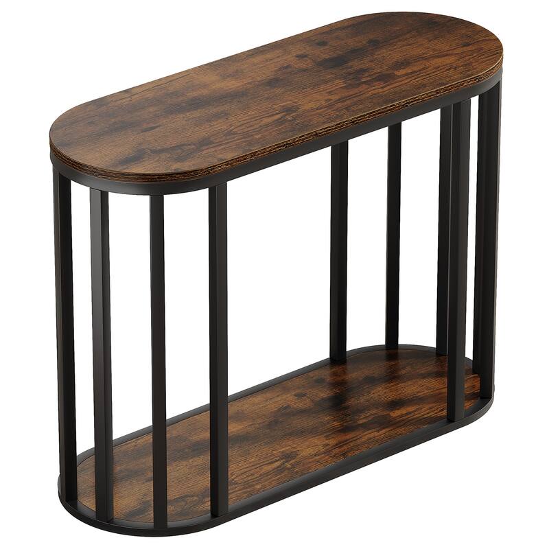 Side Table Nightstand with Shlef, End Table with Storage, Bedside Table for Living Room, Bedroom