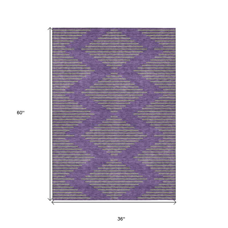 HomeRoots Geometric Transitional Rectangle Outdoor Rug