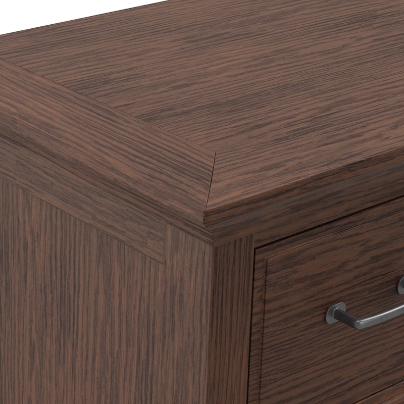 Modern Mission 6 Drawer Dresser in Vintage Oak Finish