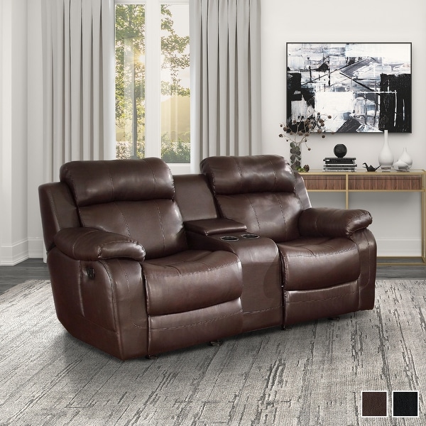 Double glider hot sale reclining loveseat