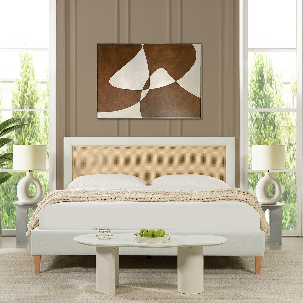 Haylee arch upholstered discount panel headboard