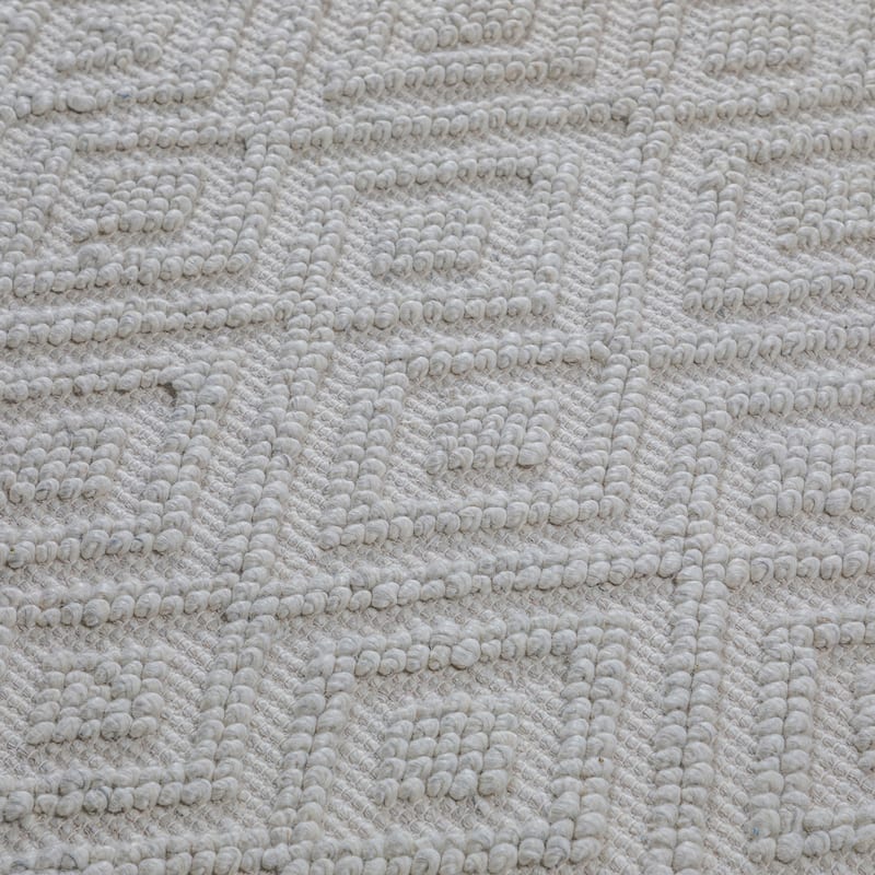 Wyndenhall Pickett 8 x 10 Area Rug Contemporary in Ivory - 8 ft x 10 ft 96"d x 120"w x 0.5" h